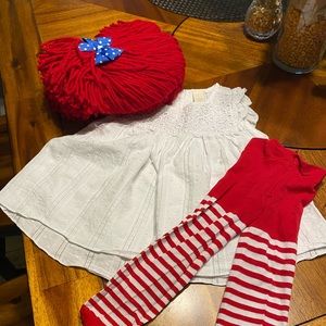 Raggedy Ann doll costume items